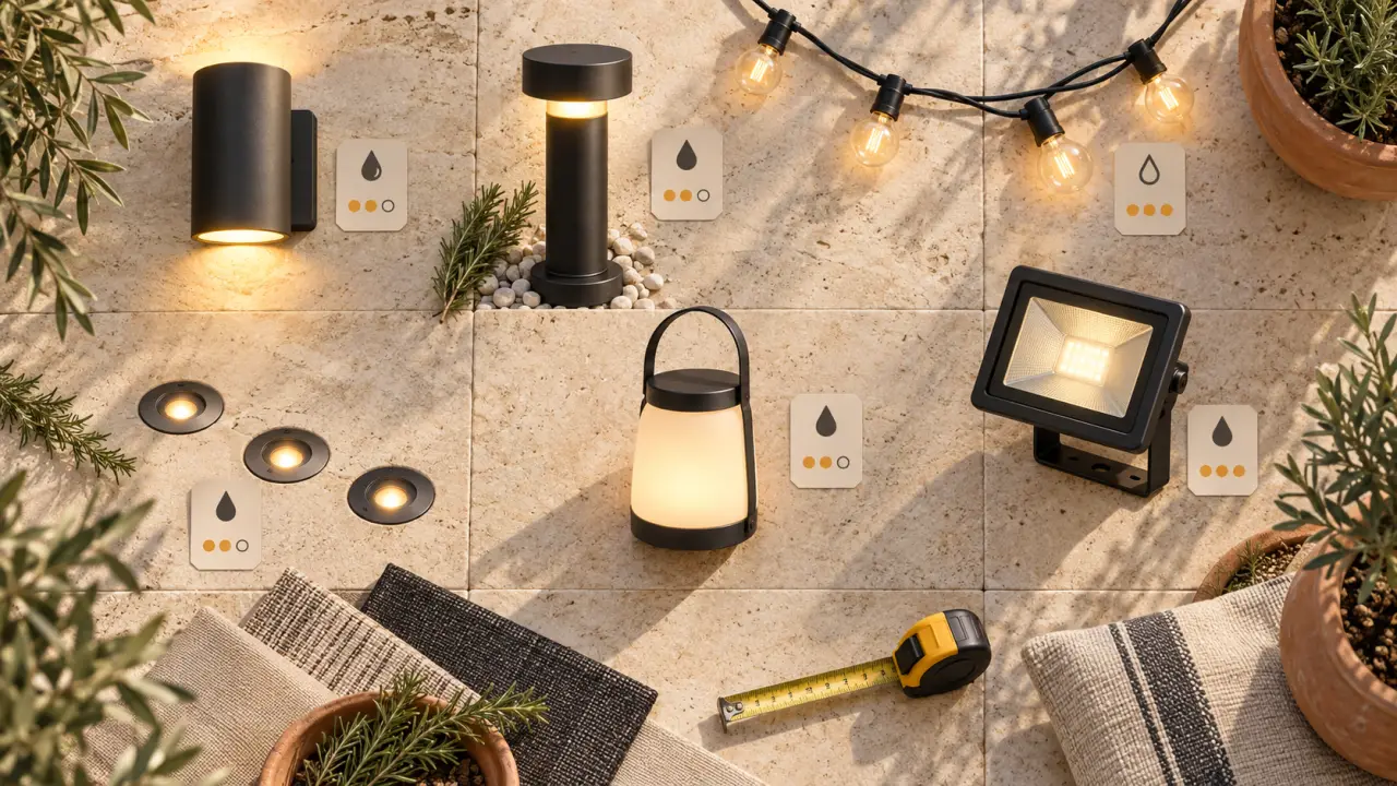 Luminaire terrasse extérieure : lumens, étanchéité et le bon choix selon chaque coin